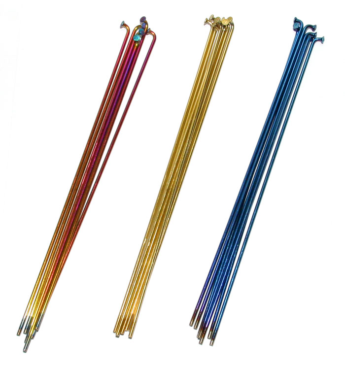 Stainless Steel Spokes Ion Colours 194mm Stainless Steel Spokes Ion Colours 194mm