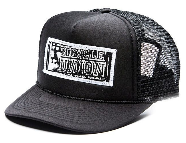 Bicycle Union Patch Trucker Hat Black Bicycle Union Patch Trucker Hat Black